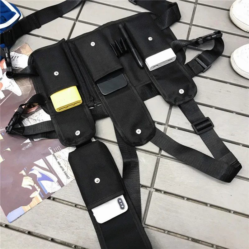 

Men Women Chest Rig Waist Bag for Climbing Hunting Functional Radio Phone Tactical Shoulder Bag Multipurpose Sport Backpack