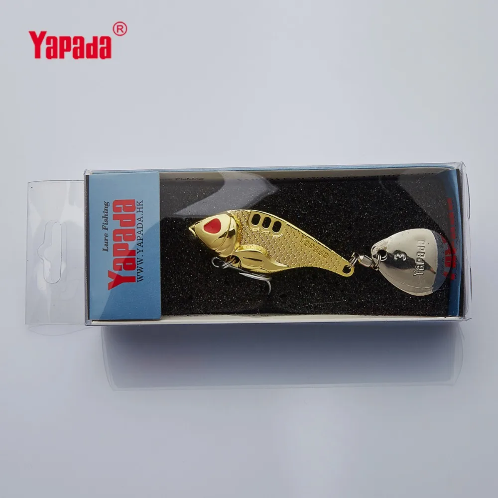 YAPADA VIB 301 Tycoon 10 г/15 г/20 г/25 г тройной крючок+ вращающиеся блестки 41 мм/47 мм/52 мм/55 мм многоцветный Металл VIB рыболовные приманки