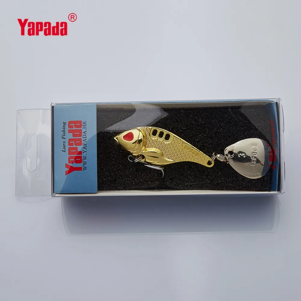YAPADA VIB 301 Tycoon 10 г/15 г/20 г/25 г тройной крючок + вращающиеся блестки 41 мм/47 мм/52 мм/55 мм
