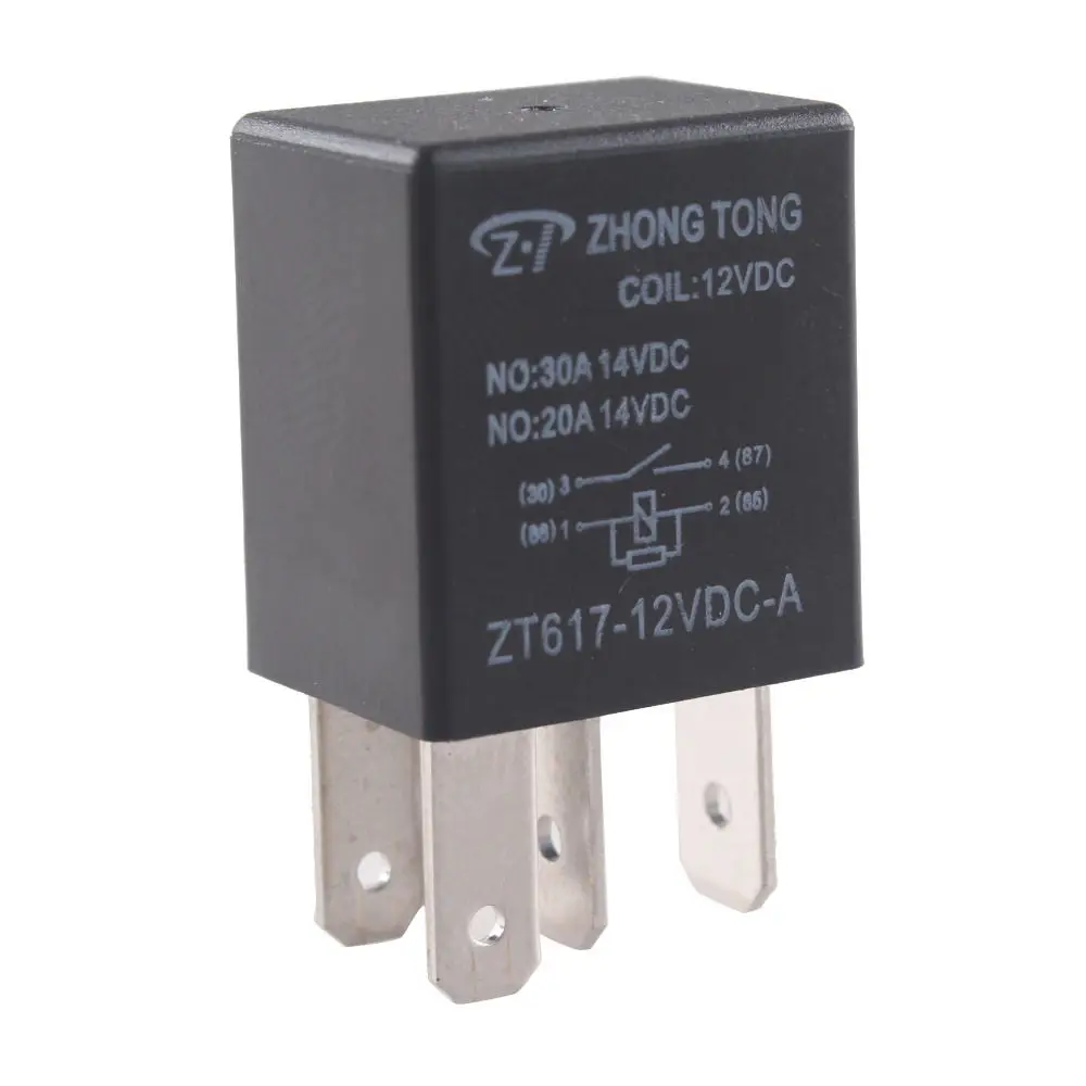 EE поддержка 10 X30A 12 В DC SPST релейный комплект насос светильник с рожком 4Pin