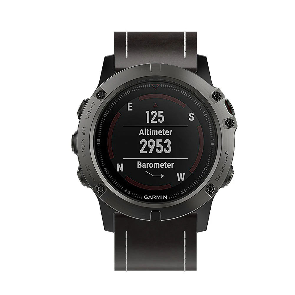 Хороший кожаный ремешок для наручных часов браслет для Garmin Fenix 3 Smartwatch 26 мм ремешок для часов для Gamin Fenix 5X ремень браслет коричневый