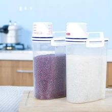 Коробка для хранения еды прозрачный контейнер набор Емкость Для Риса контейнер для хранения зерна зерновых зерен контейнер герметичная коробка с измерительными чашками