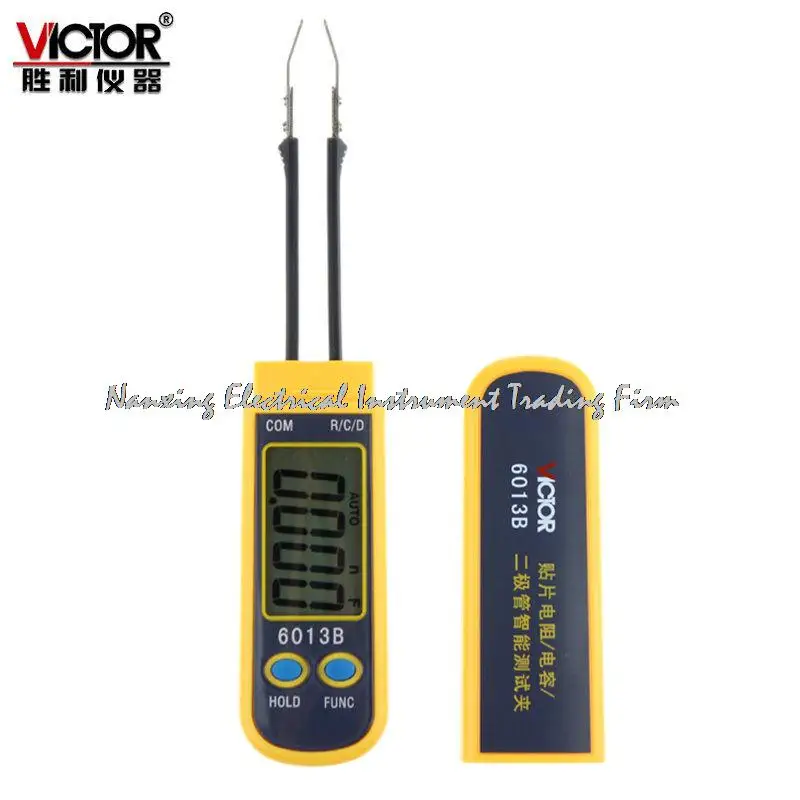 Rápida llegada VICTOR 6013B Resistencia/capacidad/diodo Probador Inteligente Pinzas