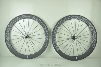 

New 700C 60mm clincher rim Road bicycle matte 3K UD 12K full carbon fibre bike wheelset V brake 20.5 23 25mm width Free shipping