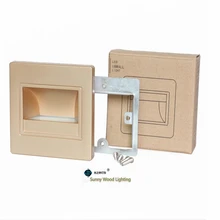 4 шт./лот 86 коробка Встроенный светодиодный светильник лестницы, 85-260Vac 2,5 Вт COB светодиодный Угловой фонарь, настенный потолочный точечный свет для прохода