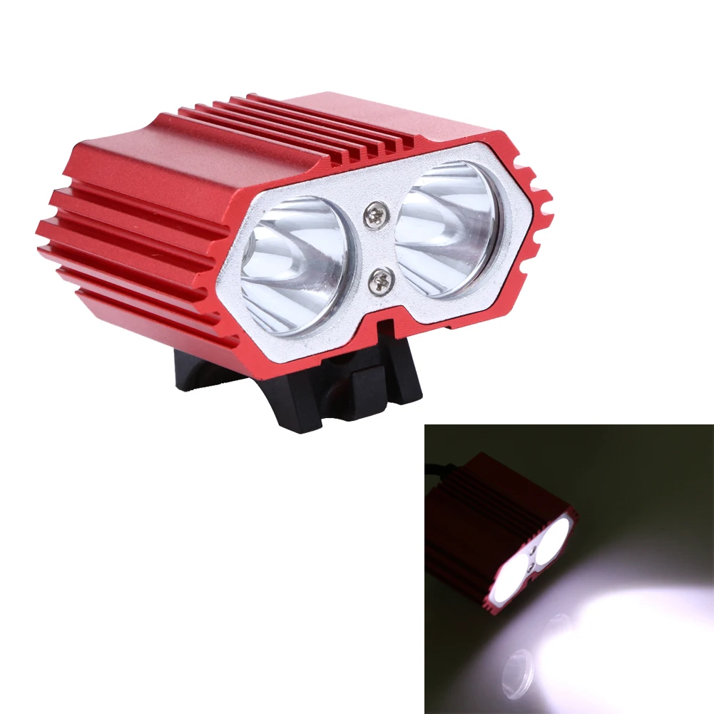 Top Waterproof IPX-7 6000LM  XML T6 LED Bike Bicycle Aluminum Alloy Torch Lamp Headlight +Battery+Charger  Black/red/blue 10