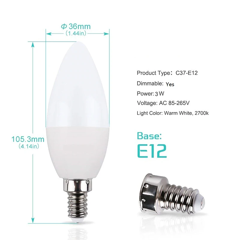 2019 E12/e14/b22/e27 3 Вт Rgb светодиодные лампы 16 Цвета изменяющаяся Свеча светильник