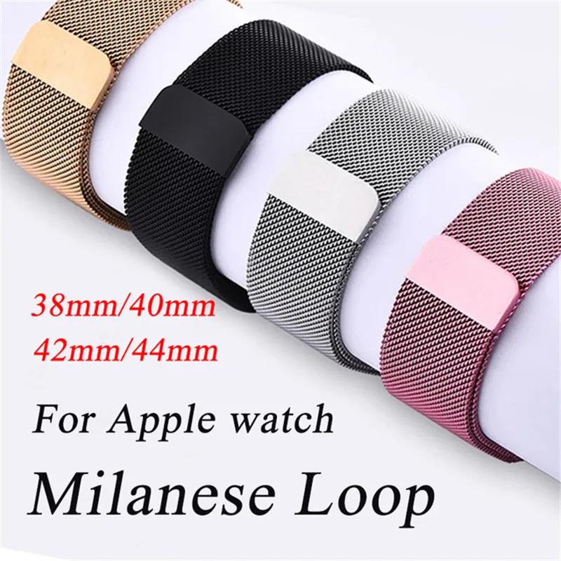 

Strap For Apple Watch band apple watch 4 3 iwatch band 42mm 38mm correa 44mm 40mm Accessories Milanese loop pulseira Bracelet