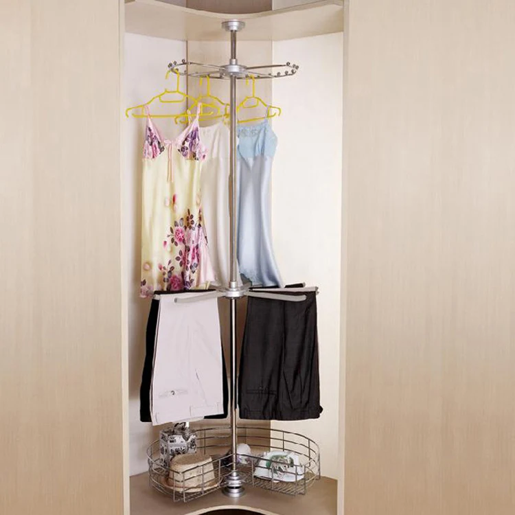 Wardrobe hardware accessories Three layer pants rack in the