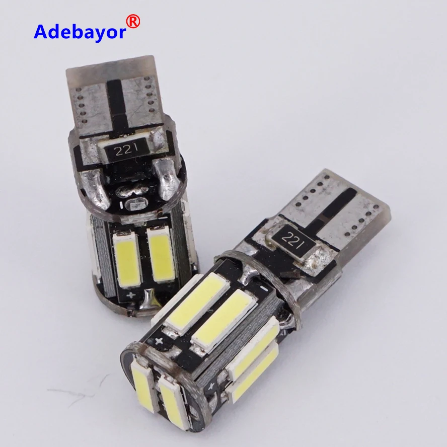 10 шт. 7014 smd T10 Canbus безотказные внутренние фонари для оформления интерьера