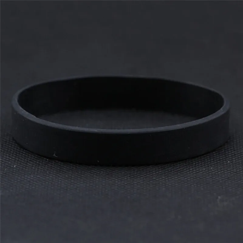 Wholesale Silicone Rubber Wristband Flexible Wrist Band Cuff Bracelet Sports Casual Bangle For Women Men Bracelets & Bangles classic