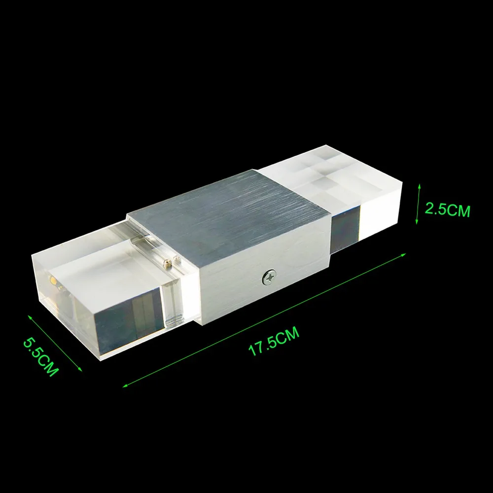 2шт 6 Вт светодиодный настенный светильник, бра, акриловый кристалл, алюминиевый чехол, 8 цветов для спальни, ванной комнаты, гостиной, современный JQ