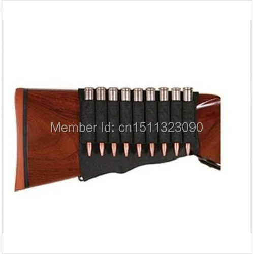 

FACAILU 9 Pouches hunting Shotgun Rifle 9 Shells Butt Stock Shell Cartridge Holder Shotshell Ammunition Carrier 9 free shipping