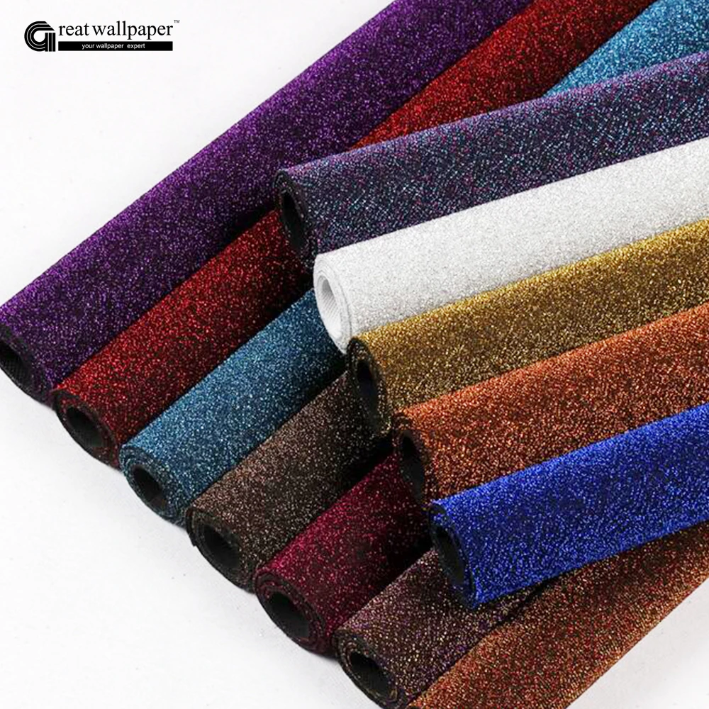 Acquista all'ingrosso online tessuto glitter wallpaper da ... Pavimenti glitter