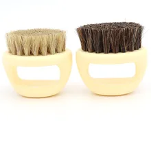 URANN портативный Круглый конский волос обуви кожаная обувь Блеск Уход За чисткой полировка пыли дома очиститель кисти инструменты