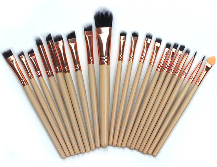 

20Pc Makeup Brush Sets Professional Cosmetics Brushes Set Kit + Pouch Bag Case Woman Make Up Tools Pincel Maquiagem kabuki brush
