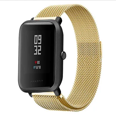 20 мм металлический ремешок для Xiaomi Huami Amazfit Bip Bit Lite Youth из нержавеющей стали, Смарт-часы, ремешок на запястье, ремешки, браслет - Цвет: Style 6