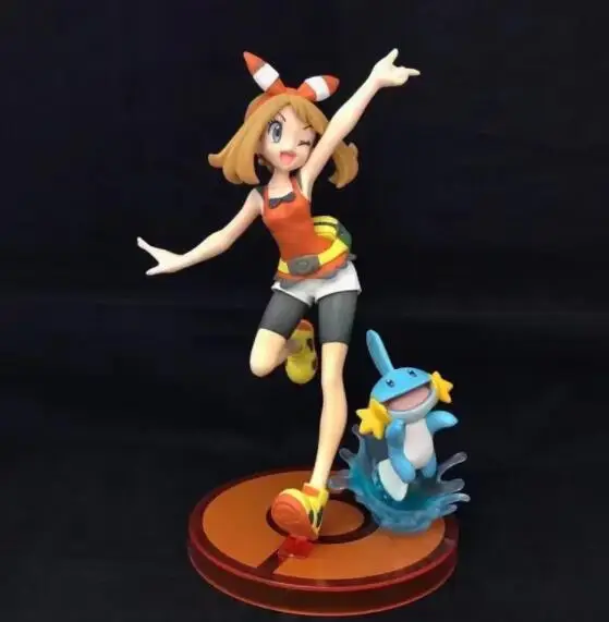 19 см японского аниме Рисунок может/Харука/Сапфир/Mudkip фигурку Коллекционная модель игрушки для мальчиков