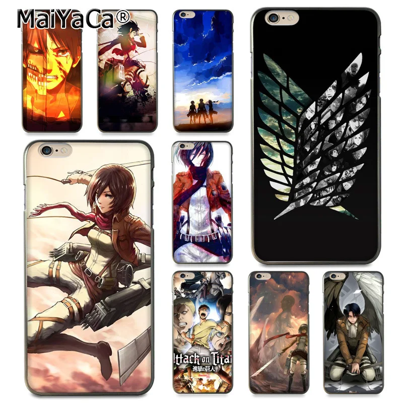 

MaiYaCa attack on titan wings of freedom Anime Diy Printing TPU phone case for iphone 11 Pro XR XS Max 8 7 6 6S Plus X 5 5S SE