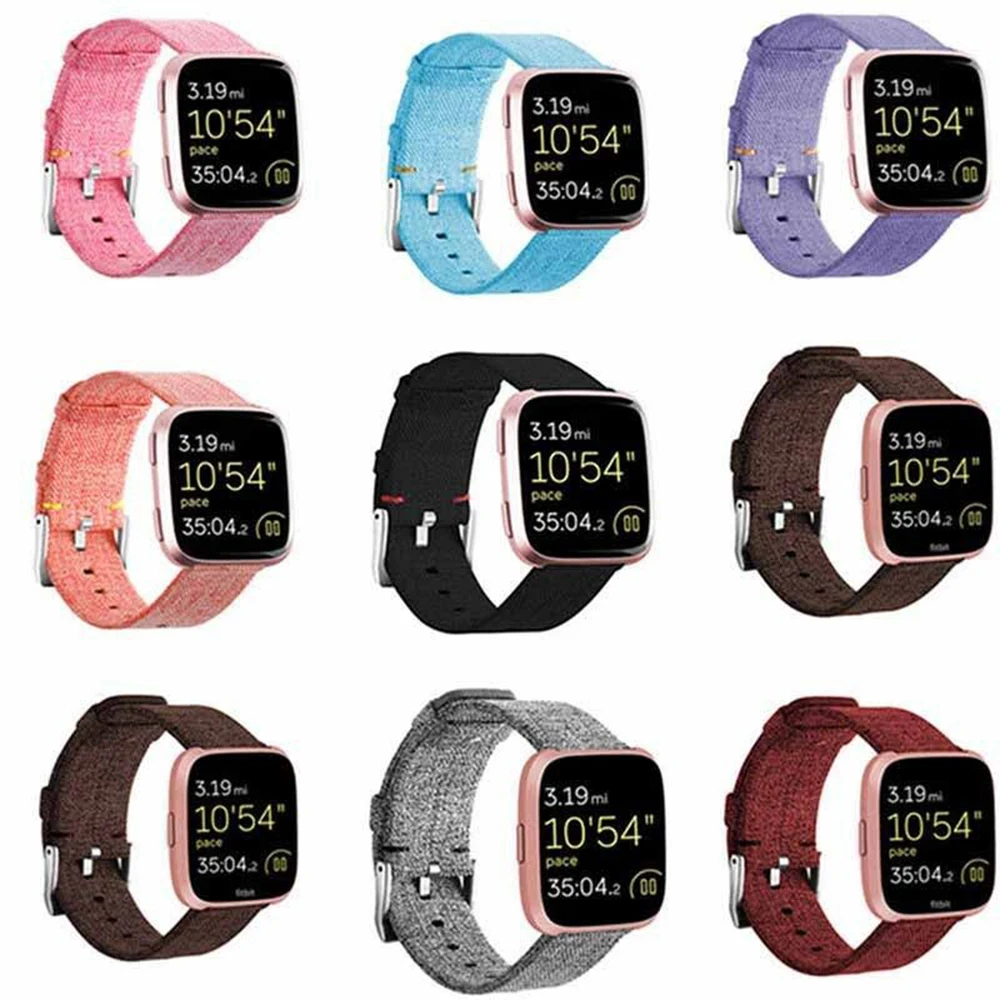 Тканый тканевый браслет-ремешок для часов Аксессуары Для Fitbit Versa