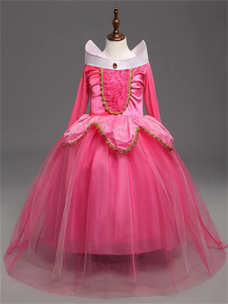 OTISBABY для маленьких принцесс платье Авроры; нарядное летнее платье для маленьких девочек, для выпускного вечера Платье Рапунцель Детское платье принцессы Эльзы Карнавальная одежда для вечеринки