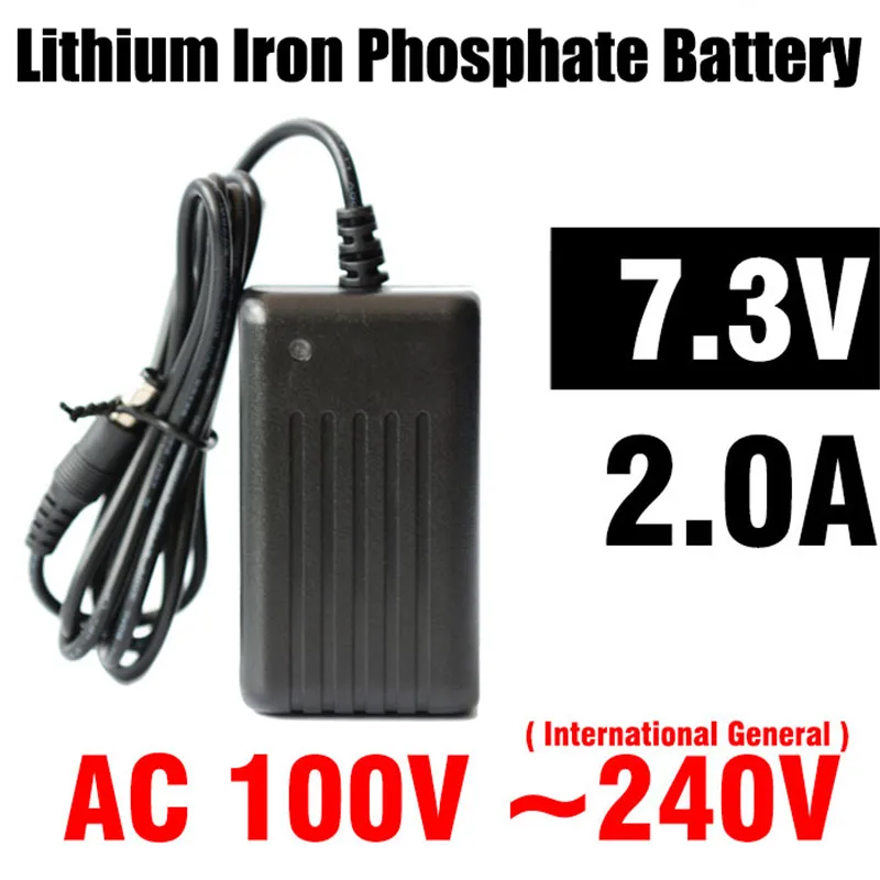 KingWei AC 100 V-240 V DC 7,3 V 2A преобразователь импульсный адаптер питания ЕС США Великобритания вилка для 18650 батареи мобильного телефона