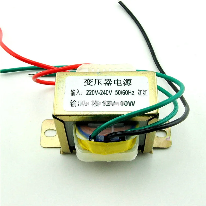 10W2*12 В 10W2*12 В силового трансформатора вход: 220V50Hz/выход 2*12 В