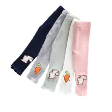 Lawadka/Леггинсы для маленьких девочек; однотонные демисезонные детские брюки с эластичной резинкой на талии; хлопковые повседневные штаны для маленьких девочек; одежда