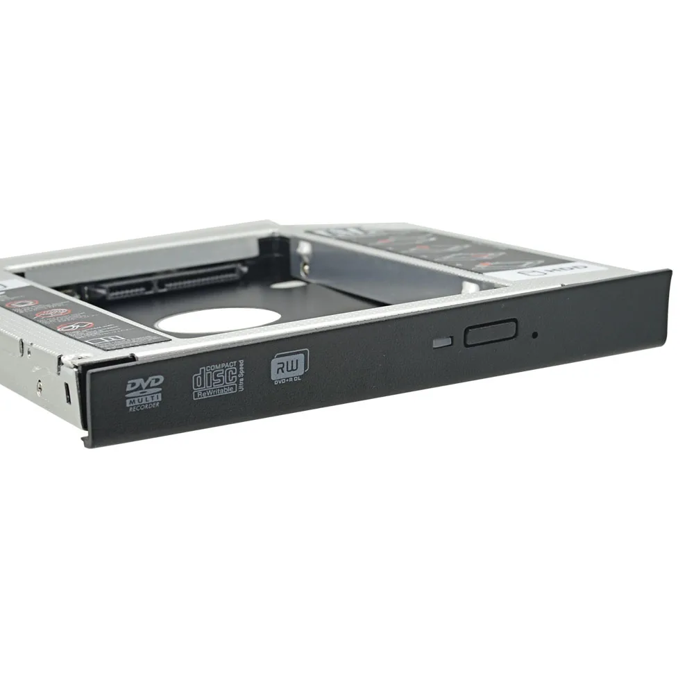 MJTEK алюминиевый SATA 3 0 2nd HDD Caddy 12 7 мм 2 5 &quotSSD корпус заказной для hp 4320 P cd rom DVD ROM|enclosure