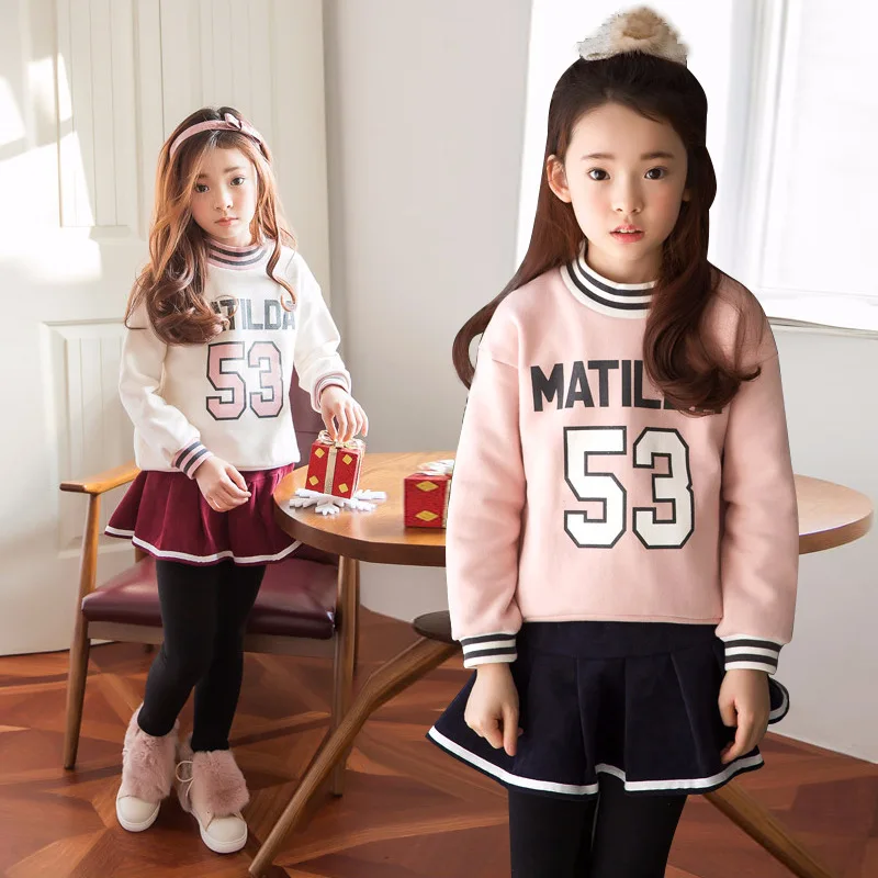 

Girl Kids Princess Culottes Leggings Kids Girl's Letter Printed Long Sleeve T-shirt Tops+Culottes Baby Girls Clothing Sets CA038