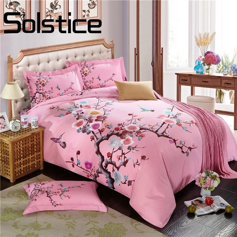 

Solstice Home Textile Thick Sanding Cotton Sanding Plate Flower Fragrance Float Soft Winter Bedding Duvet Cover Set Pillow Cases