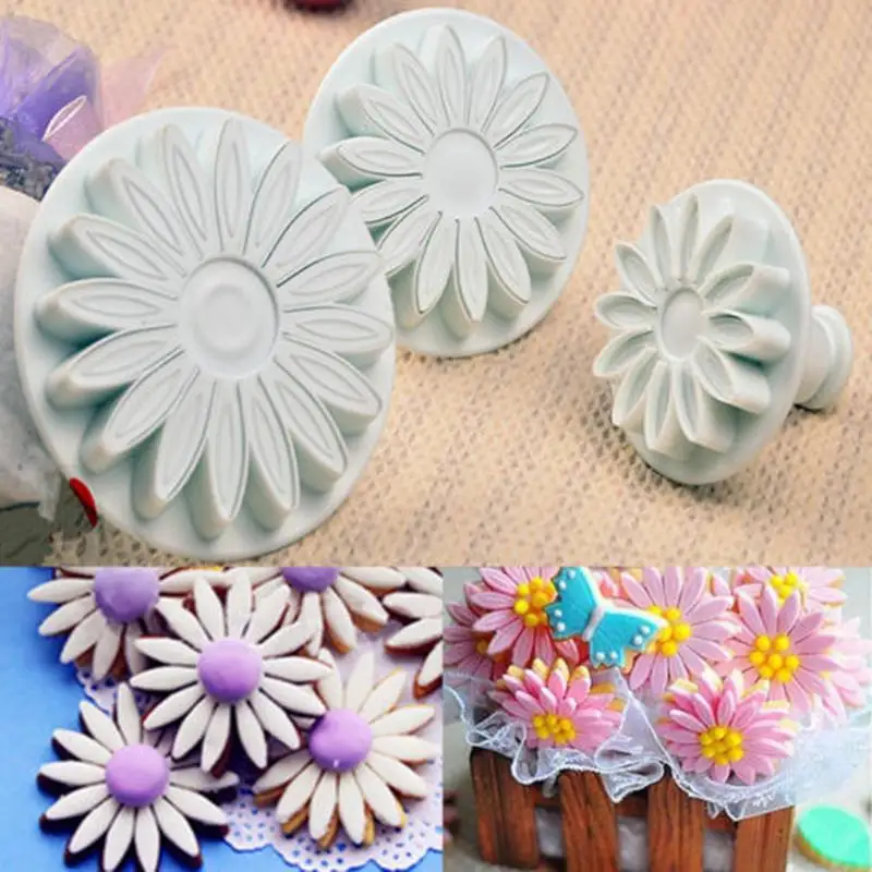 Fondant Cake Cutter Plunger Xmas Cookie Mold Sugarcraft Flower Decorating Mould Fondant Cake Cutter Plunger Xmas Cookie Mold Sugarcraft Flower Decorating Mould