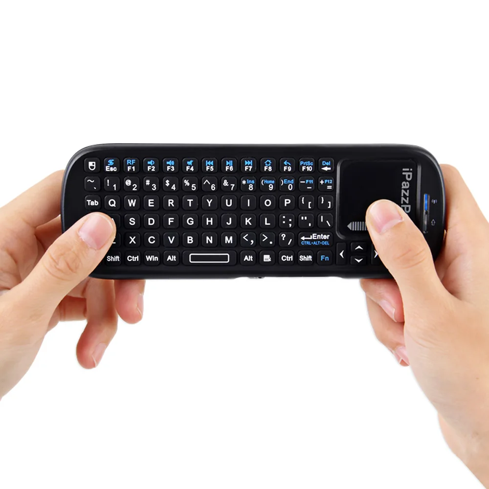 Беспроводная мини клавиатура 2 4G RF QWERTY с тачпадом Air Mouse USB игровая для Android TV Box Tablet