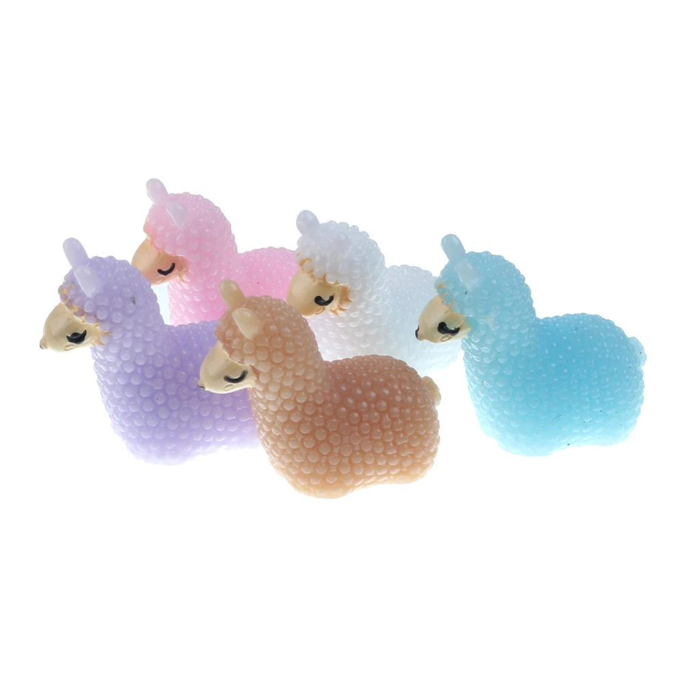 

20Pcs Mini Resin Sheep Decoration Crafts Flatback Cabochon Figurines & Miniatures For Home Decoration Accessories Model