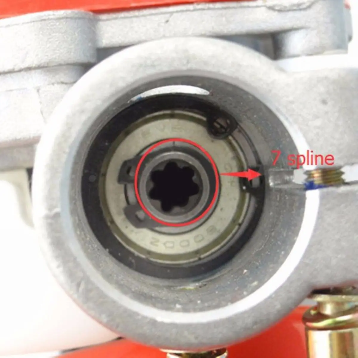 1set26mm 7 Spline Pole saw Tree Cutter Chainsaw Gearbox Gear head Tools Orange&White