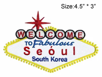 

Largest Cities of the World patch of SEOUL BEIJING KARACHI DELHI 4.5"wide/bastidor bordar/cojin bordado/beaded embroidery