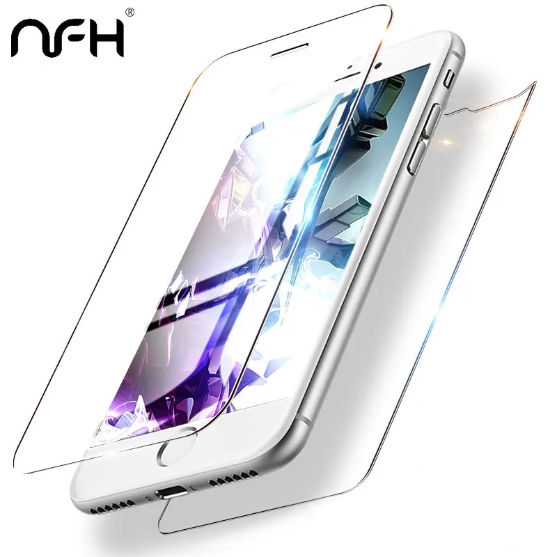 

2 Pieces Front and back Tempered Glass For On 5S 5 SE iphone X 8 7 6 6 S Plus XR Max 9H Glass screen protector Protective Film