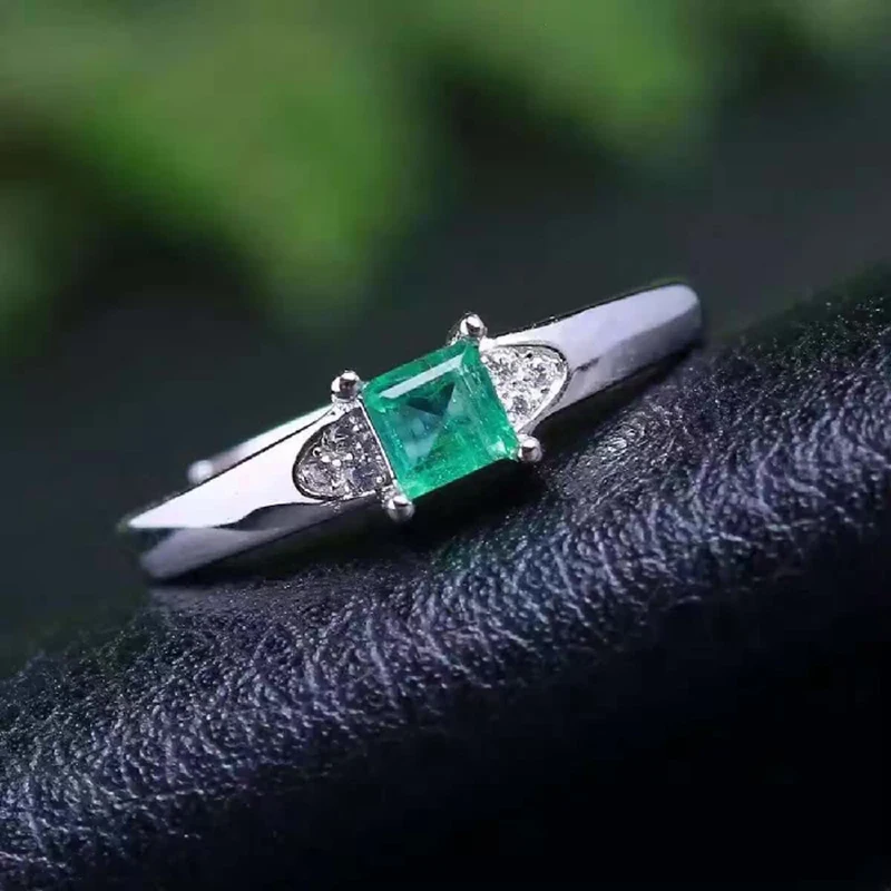 Женское кольцо из серебра 925 пробы с натуральным драгоценным камнем|fine jewelry|colombia