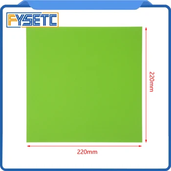 

1pc 220x220x0.8mm Solid Green Frosted Heated Bed For Wanhao i3 Anet A8 A6 Ender-3 Tarantula Sticker Build Sheet Plate Tape