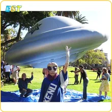 5 м диаметр серый НЛО надувной гелиевый воздушный шар изготовлен из лучшего ПВХ материала для деятельности