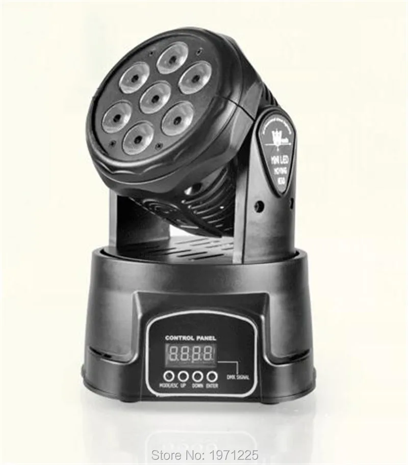 

4pcs/lot  Free shipping 7X12W led rgbw dmx mini moving head  Led Moving Head 7x12W 4IN1 RGBW