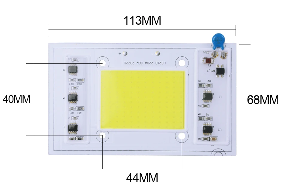 Smart IC LED Matrix  220V High Power COB LED Chip Lamp  (5)