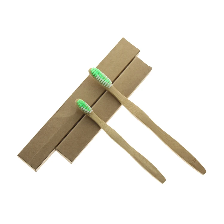 

2Pcs/Set FDA Certification Amazon Sold Travel Environmentally Eco Friendly Adult And Kid Child Bamboo Toothbrush