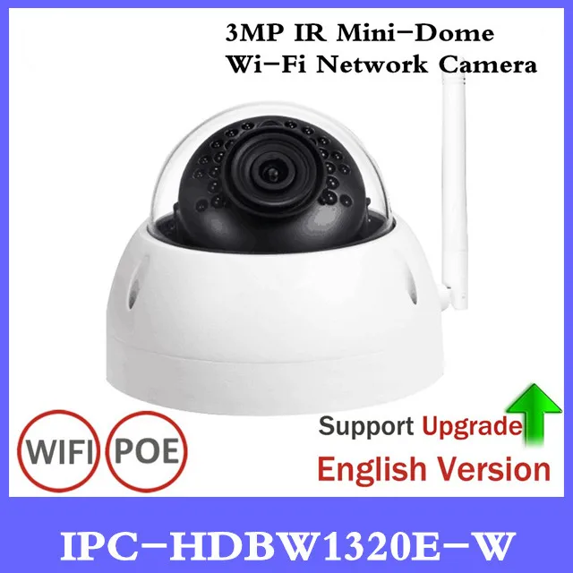 DH оригинальный 3MP ИК Купольная Wi Fi сети IP камера IPC HDBW1320E W беспроводной