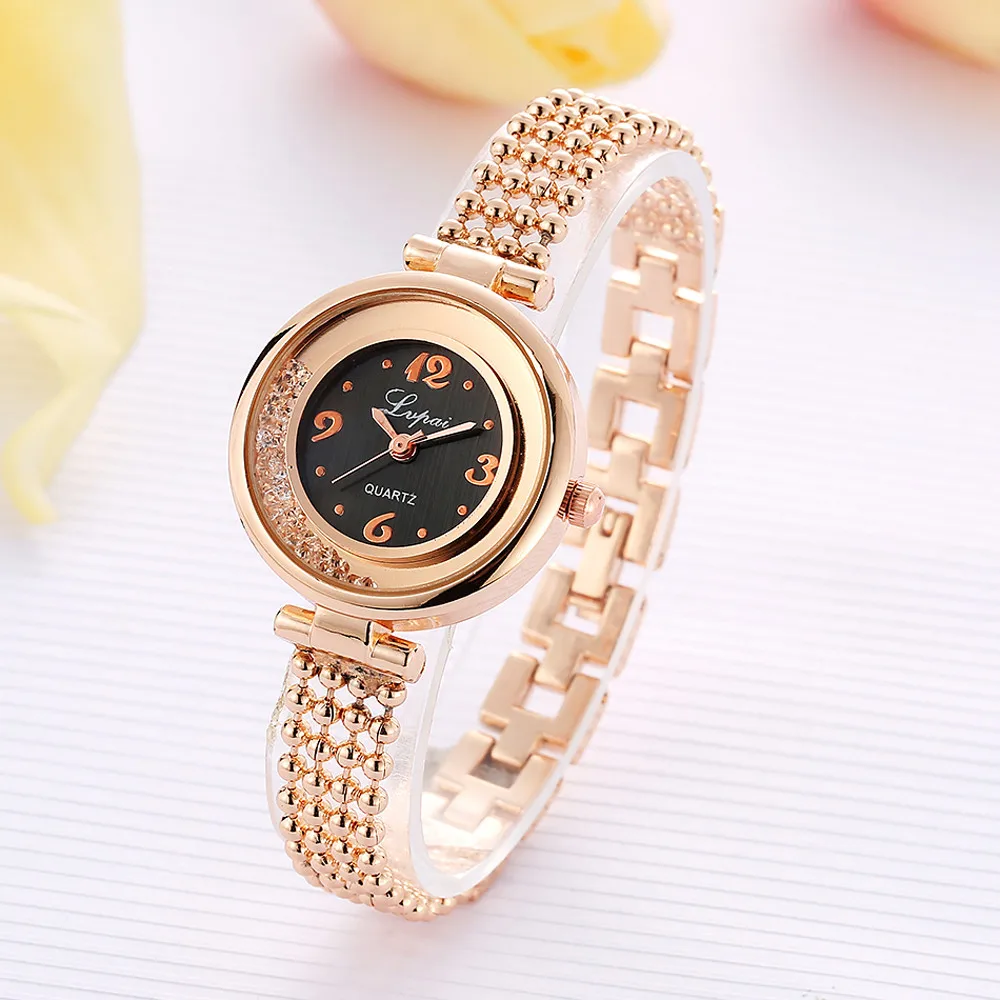 

LVPAI Fashion Women Watches Quicksand Design Small Dial Ladies Quartz WristWatch Stainless Steel Bracelet Watch Zegarek Damski