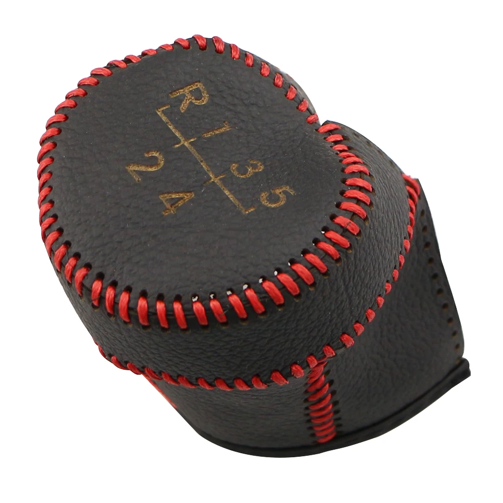 

Car Gear Shift Collars for VW Jetta Golf 5 6 Bora Tiguan Polo Touran Caddy Leather Car Gear Head Shift Knob Cover for Volkswagen