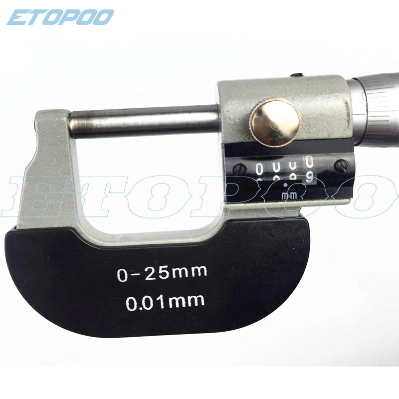 0 25mm 0.01mm Counter outside diameter micrometer digital counter