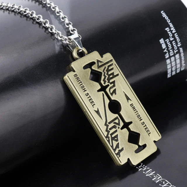 Razor Blade Stainless Steel Necklace  Stainless Steel Pendant Necklaces -  Fashion - Aliexpress