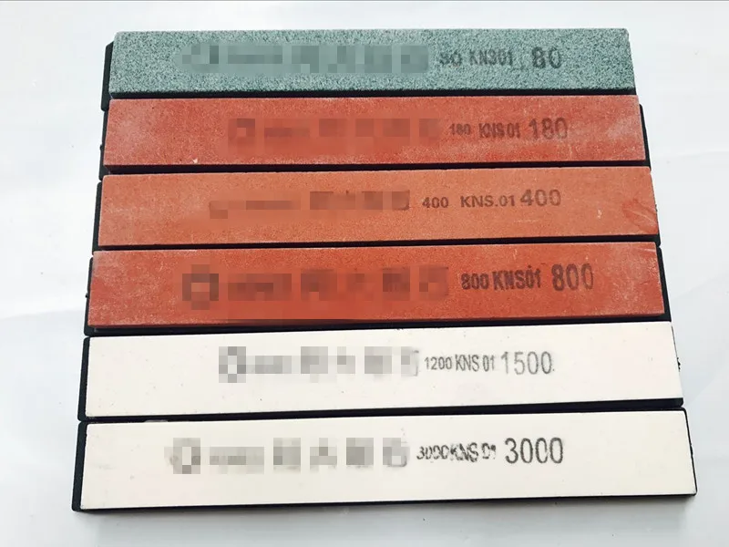 

80#180#400#800#1500#3000# 6pcs/set whetstone for sharpener system