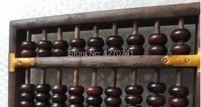 Высокое качество 9 Колонка Винтаж Abacus Вуд китайский soroban инструмент в Пособия по математике образование для бухгалтера xmf012